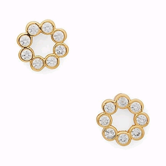 Kate Spade Gold Full Circle Stud Earrings